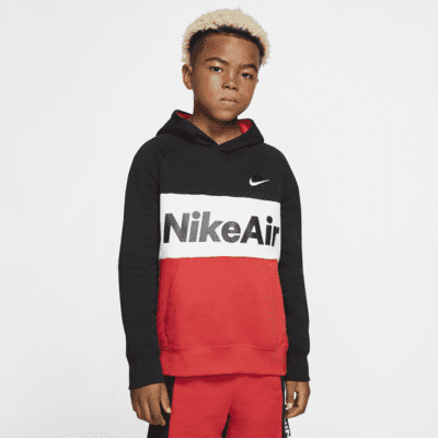 Nike air hoodie red and black online